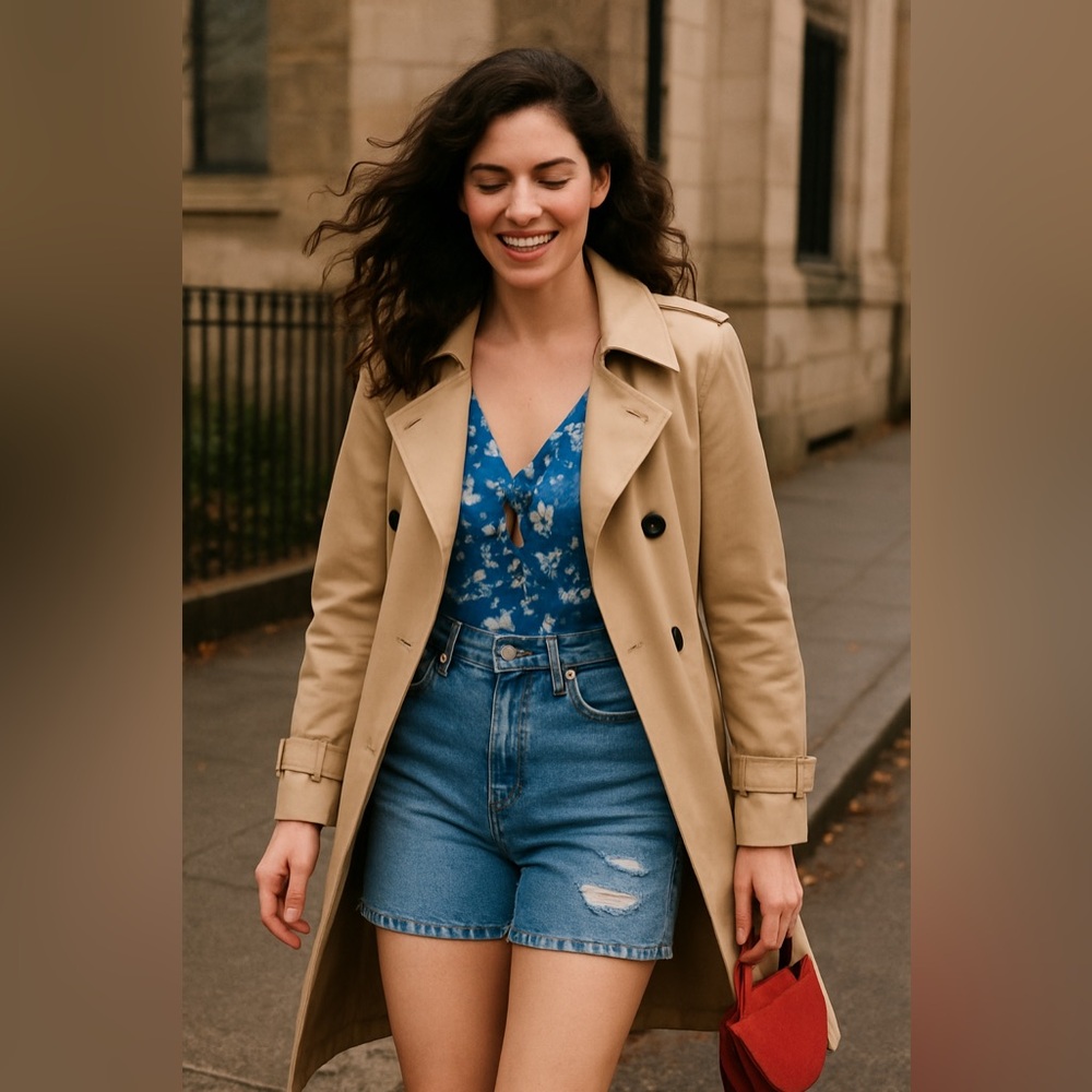 Levi's | Light Blue Distressed 80’s Mom Short